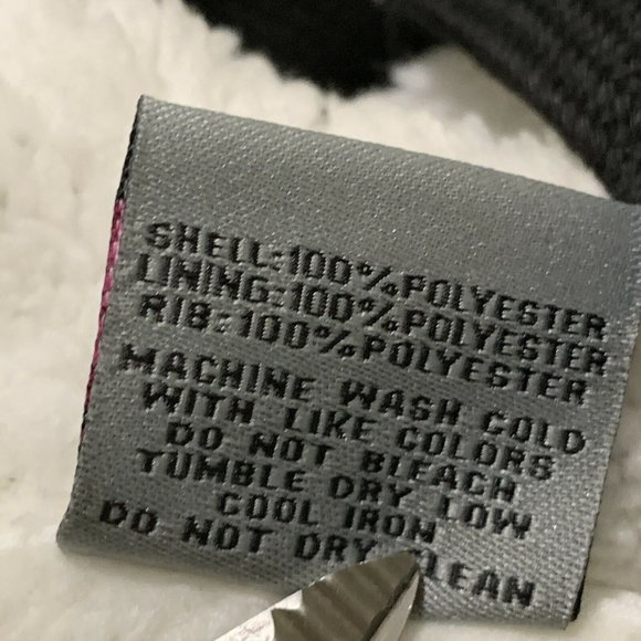 Starting Point Women's Jacket Black Sz Small Quilted Hoodie Sherpa Fleece Lining - Picture 6 of 6